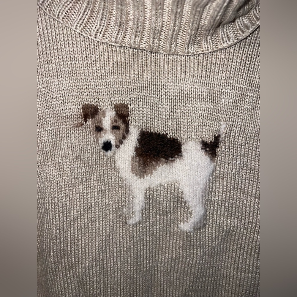 Rare Ralph Lauren Hand Knit Turtle Neck with Terrier - Picture 5 of 10